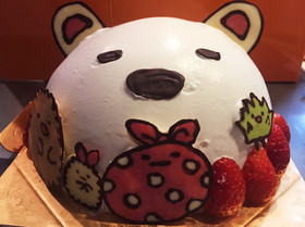 すみっコぐらし立体キャラチョコケーキ♪